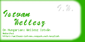 istvan wellesz business card