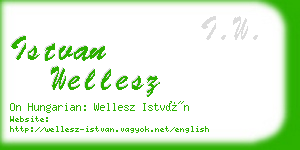 istvan wellesz business card